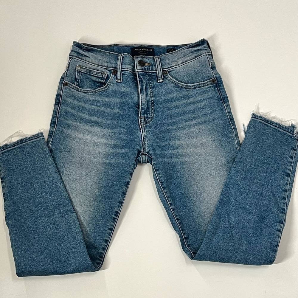 Lucky Brand Classic Blue Denim Skinny Slim Fit Ankle Length Jeans Size 2 / 26